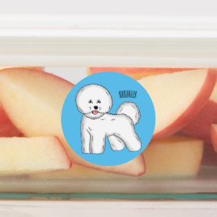Étiquettes Bichon frise dog dessin animé