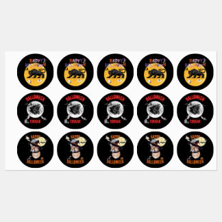 Étiquettes black cougar on halloween night