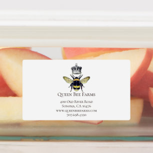 Étiquettes blancs Queen Bee