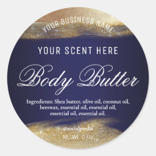 Étiquettes bleu et or de la Marine