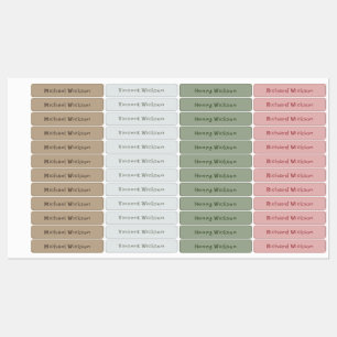 Étiquettes Boho Skinny adhésif imperméable