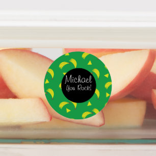 Étiquettes Boîte à lunch de mélange de bananes