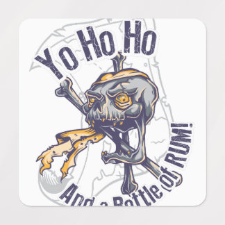 Étiquettes Bottle of rum