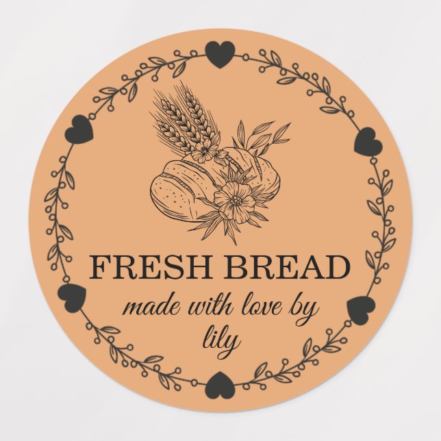 Étiquettes Boulangerie au levain (Design 2)