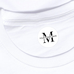 Étiquettes Boutique minimaliste Logo Vêtements imperméables