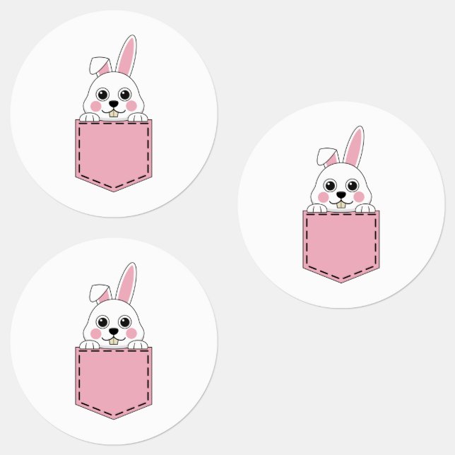 Étiquettes Bunny de poches (Groupe)