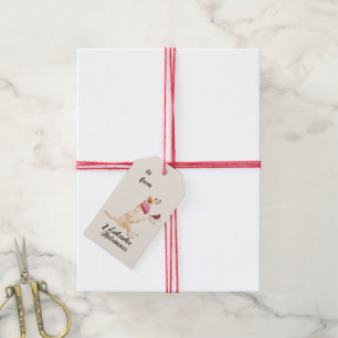 Étiquettes-cadeau 12 chiens joyeux de Noël en cadeau de vêtement d