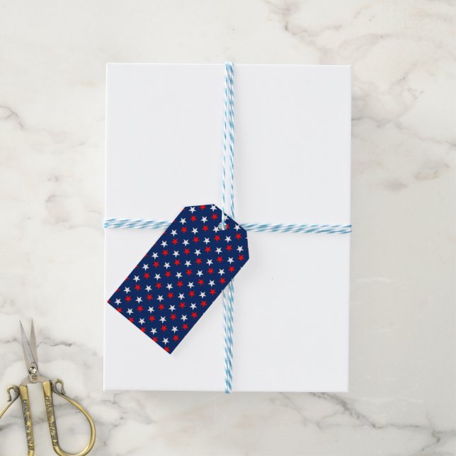 Étiquettes-cadeau 14 juillet (Avec de laficelle)