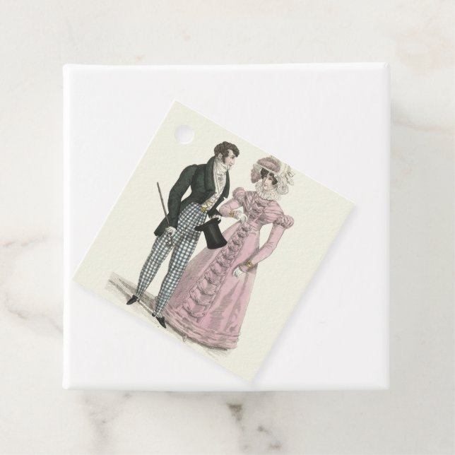 Étiquettes Cadeau 1823 Antique mariage homme femme mode (En situation)