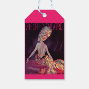 Étiquettes-cadeau 1927 Ziegfeld Theatre programme de couverture arti