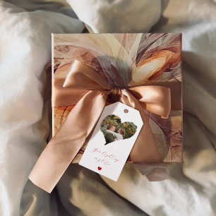 Étiquettes-cadeau 1 photo Saint Valentin Citation romantique C