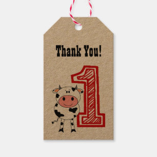 Étiquettes-cadeau 1er Anniversaire Soirée Sac-Cadeau Tags - Thème Va