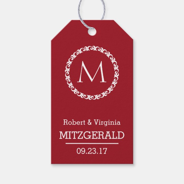 Étiquettes-cadeau 40e anniversaire de la préférence des invités (Devant)