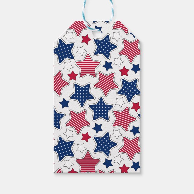 Étiquettes cadeau 4 juillet (Devant)