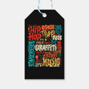 Étiquettes-cadeau 50e Cassette De Graffiti Musique Et Hip hop Vintag