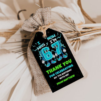 Étiquettes-cadeau 6 7 Meme Trend Six Seven Birthday Party