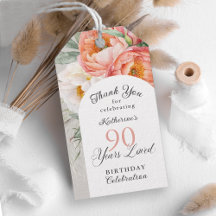 90 Ans Aimé Féminin Floral 90e Anniversaire