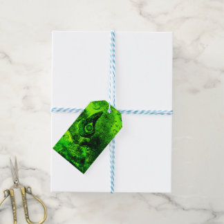 Étiquettes-cadeau à la recherche de vert