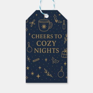 Étiquettes-cadeau À la soirée cosy