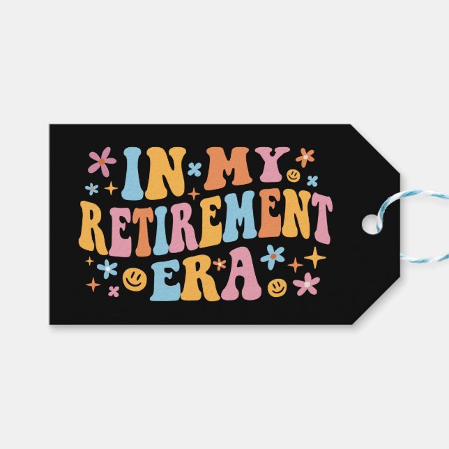 Étiquettes-cadeau A L'Ère De La Retraite I (Devant (Horizontal))