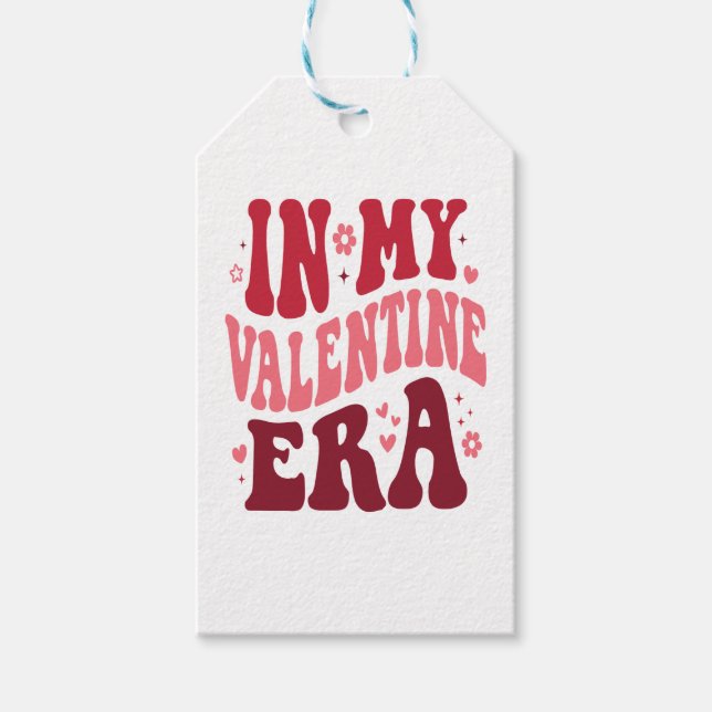 Étiquettes-cadeau À l'ère de ma Saint Valentin (Devant)