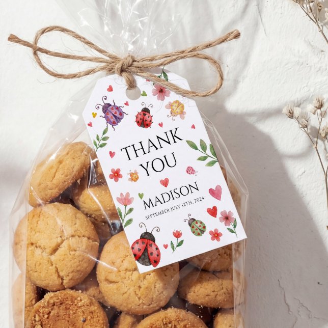 Étiquettes-cadeau A Little Love Bug Baby Shower  (Créateur téléchargé)