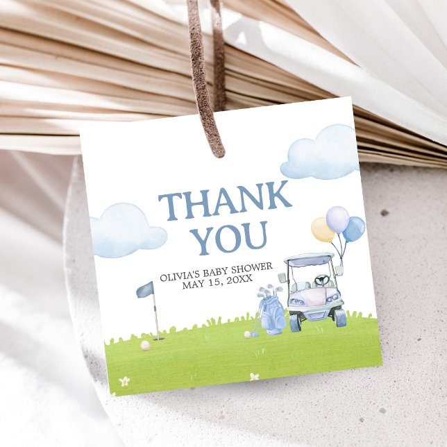 Étiquettes Cadeau A Little Putter Golf Baby Shower (Golf A Little Putter Baby Shower Favor Tags)