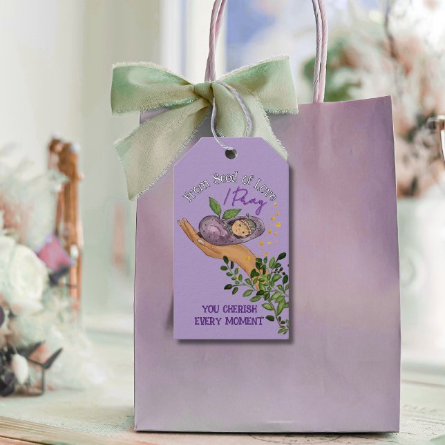 Étiquettes-cadeau A New Chapter Seed of Love Storybook Baby Shower  (A New Chapter Seed of Love Storybook Baby Shower Gift Tags)