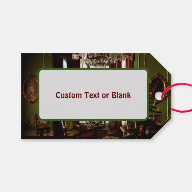 Étiquettes-cadeau A Victorian Christmas - Customizable Tablecards (Devant (Horizontal))