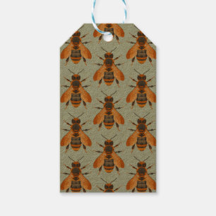 Étiquettes-cadeau Abeille de style antique - Inspiré Vintage