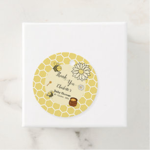 Étiquettes Cadeau Abeille mignonne au Baby shower de miel sucré