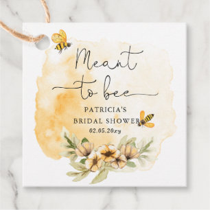 Étiquettes Cadeau Abeille Prévue Fleurs Mariage Honeybee