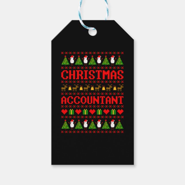 Étiquettes-cadeau Accountant de Christma (Devant)