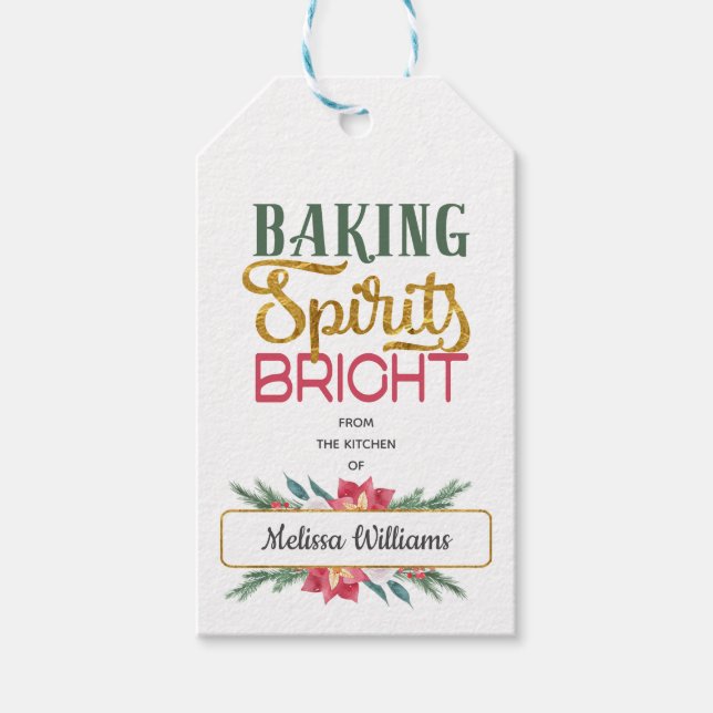 Étiquettes-cadeau Accueil Cadeau de Noël fait maison de votre cuisin (Devant)