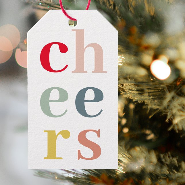 Étiquettes-cadeau Accueil coloré moderne | Couleurs pastel (Créateur téléchargé)