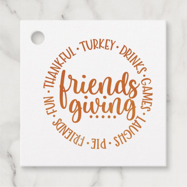 Étiquettes Cadeau Action d'amitié moderne (Devant)