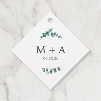 Étiquettes Cadeau Adélaïde Mariage Monogramme