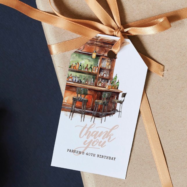 Étiquettes-cadeau Adulte Anniversaire N'Importe Quel Âge (Créateur téléchargé)