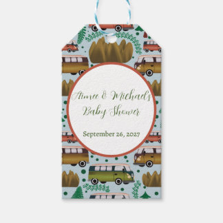 Étiquettes-cadeau Adventure Await : Camper Baby Boy Shower