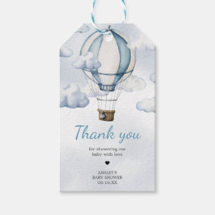 Étiquettes-cadeau Adventure Await Hot Air Balloon Favoriser Tags