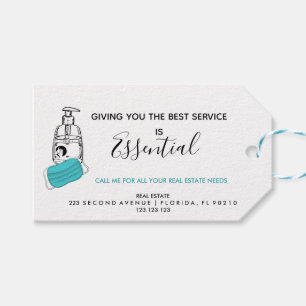Étiquettes-cadeau Agent immobilier POP par