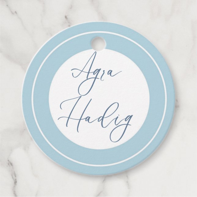 Étiquettes Cadeau Agra Hadig-First Tooth blue (Devant)
