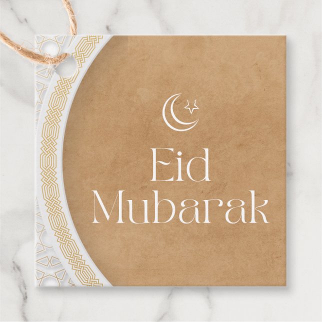 Étiquettes Cadeau Aïd Moubarak (Devant)