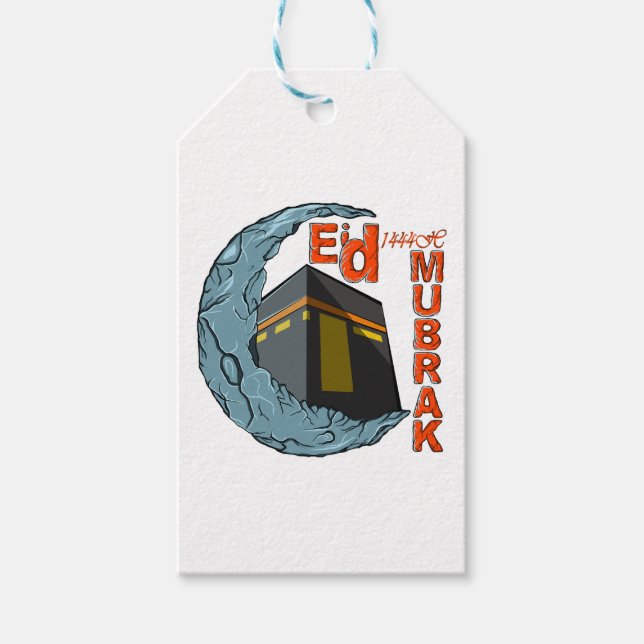 Étiquettes-cadeau Aïd moubarak (Devant)
