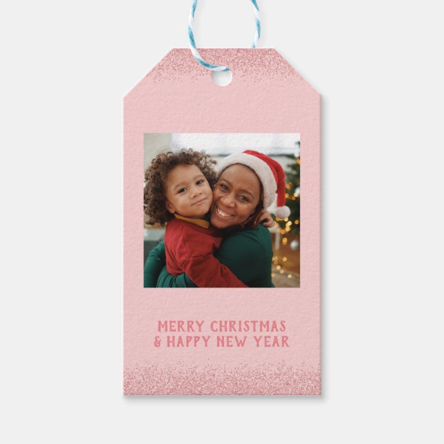 Étiquettes-cadeau Ajouter votre photo Joyeux Noël (Devant)