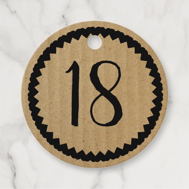 Étiquettes Cadeau Ajouter votre propre âge Anniversaire Partie papie (Devant)