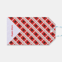 Albanie Drapeau Albanais Personnalisé Carreaux Rou