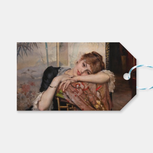 Étiquettes-cadeau Albert Edelfeel - La Parisienne / Virginie (Devant (Horizontal))