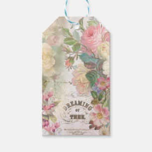 Étiquettes-cadeau Album decoupage Fleurs Anciennes Rêverie de Toi
