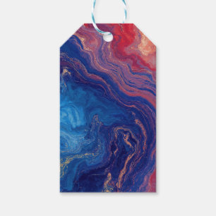 Étiquettes-cadeau "Alchimie des courants" - Un Abstrait coloré
